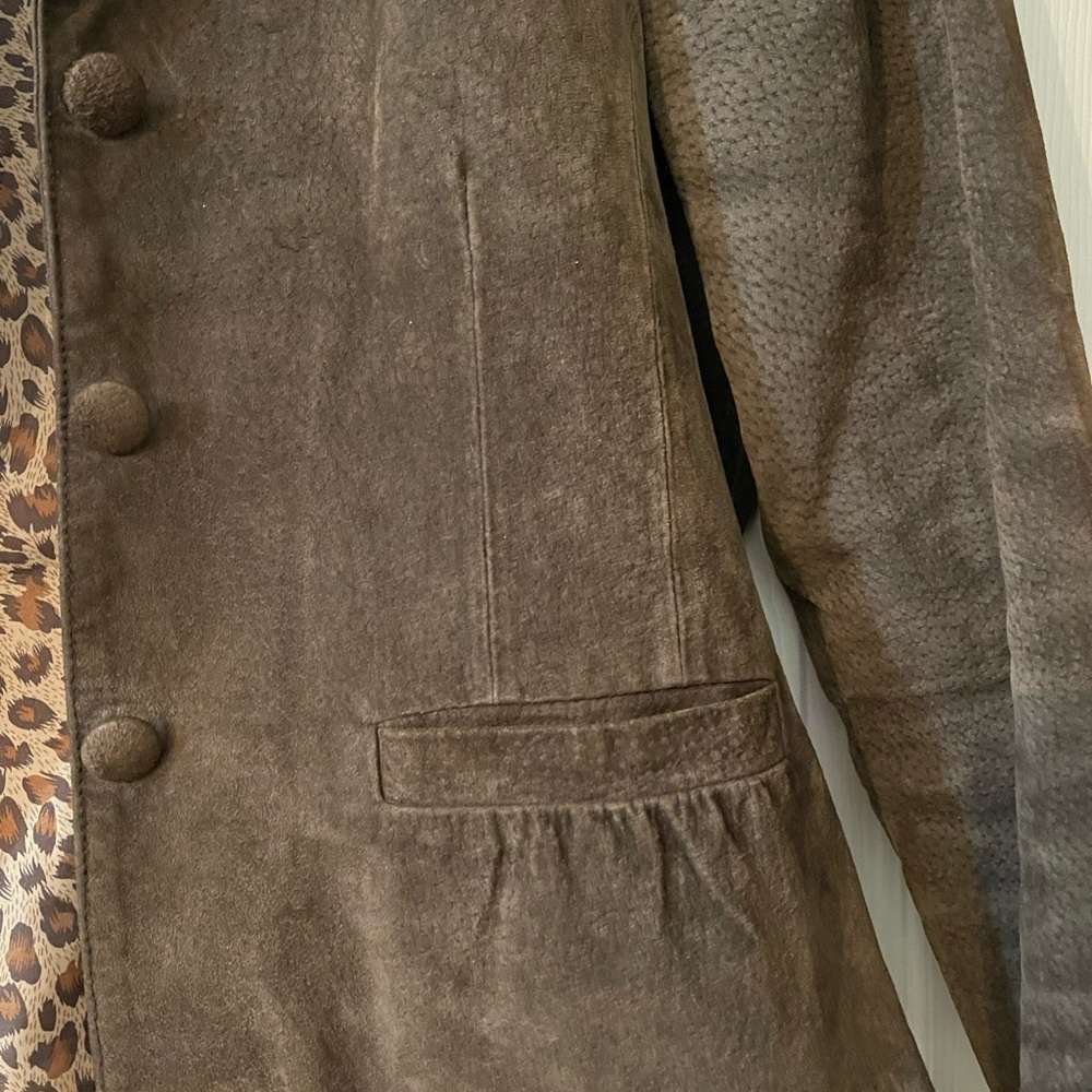 Women Hannah leather (suede) jacket.
